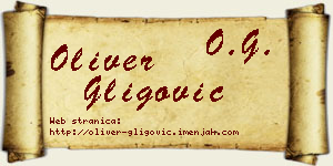 Oliver Gligović vizit kartica